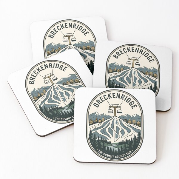 Item preview, Breckenridge Colorado Vintage Ski Resort Mountain Badge designed and sold by k3rstman1.