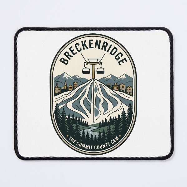 Item preview, Breckenridge Colorado Vintage Ski Resort Mountain Badge designed and sold by k3rstman1.