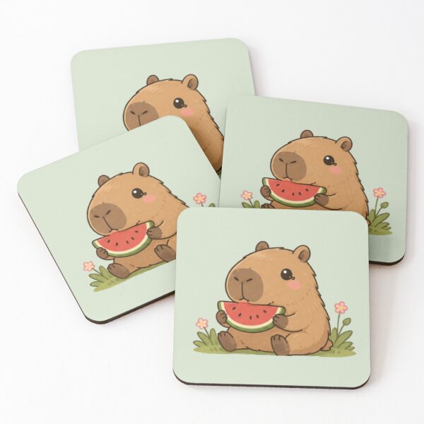 Item preview, Snack Time Capybara designed and sold by MellowMunchkins.