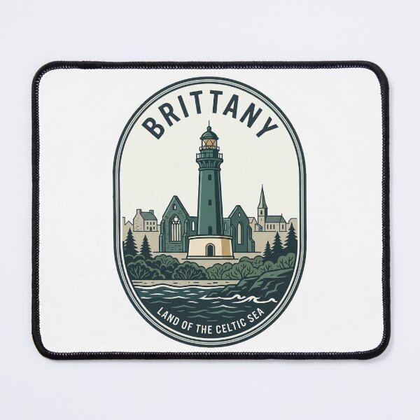 Item preview, Brittany France Coastal Lighthouse Celtic Sea Vintage designed and sold by k3rstman1.