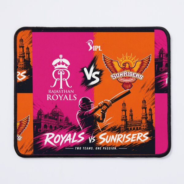 Item preview, Royals vs Sunrisers – IPL Match Day Battle Tee designed and sold by Crick-Art.