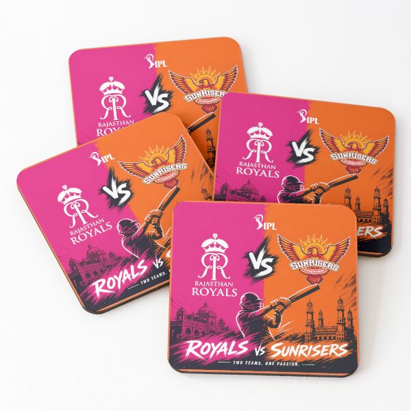 Item preview, Royals vs Sunrisers – IPL Match Day Battle Tee designed and sold by Crick-Art.