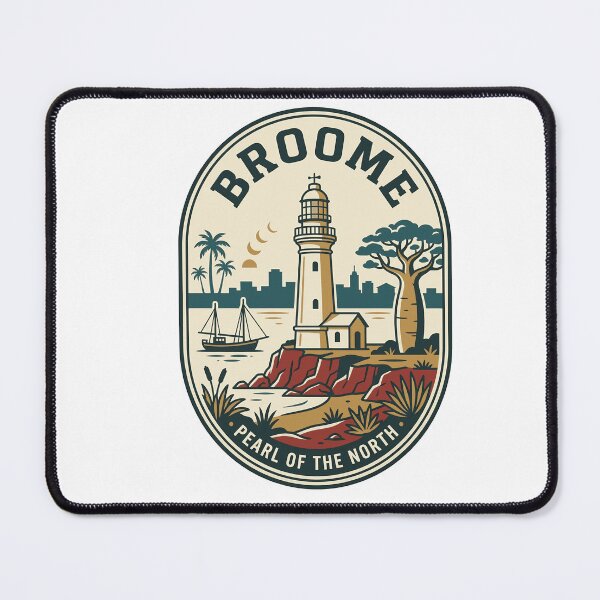 Item preview, Vintage Broome Western Australia Coastal Lighthouse Boab Tree designed and sold by k3rstman1.