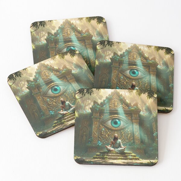 Item preview, The Eye of the Cosmos: An Echo of Ancient Secrets in the Jungle designed and sold by VoidVeilStudio.