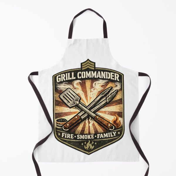 Item preview, Grill Commander Vintage BBQ Dad Father's Day Cookout designed and sold by mikels.