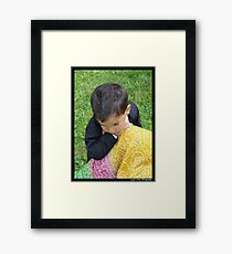 At Mother's Knee Framed Print