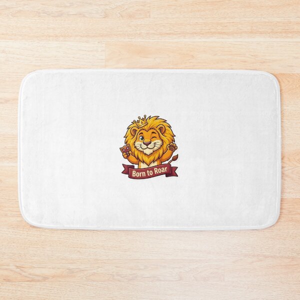 Item preview, Born to Roar Leo Zodiac Lion Art designed and sold by Zodiac Celestial Art.