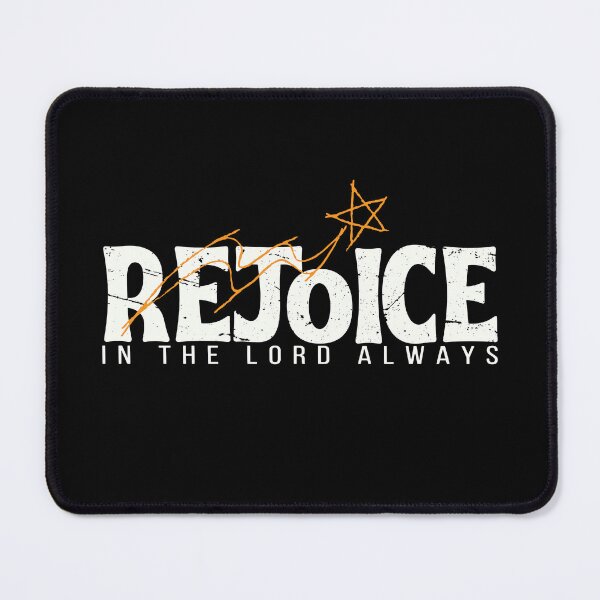 Item preview, Rejoice In The Lord Always – Christian Typography designed and sold by Verse & Vibes.