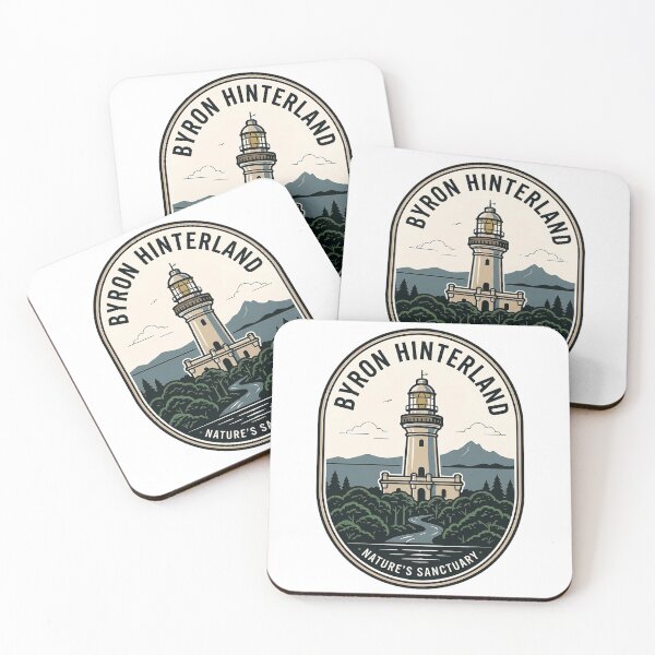 Artikelvorschau, Byron Hinterland Leuchtturm Naturschutzgebiet Vintage-Abzeichen entworfen und verkauft von k3rstman1.