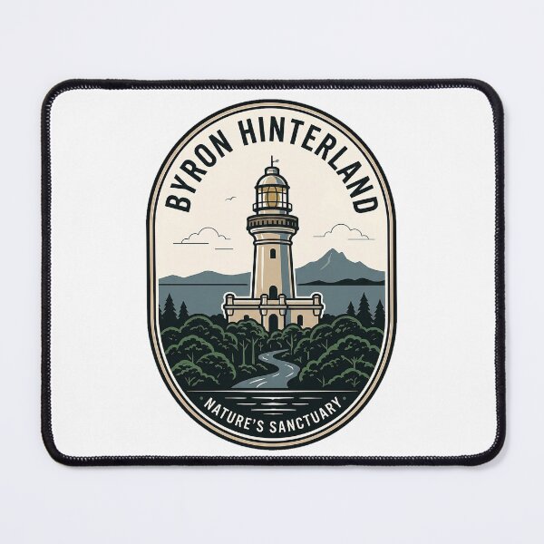Item preview, Byron Hinterland Lighthouse Nature Sanctuary Vintage Badge designed and sold by k3rstman1.