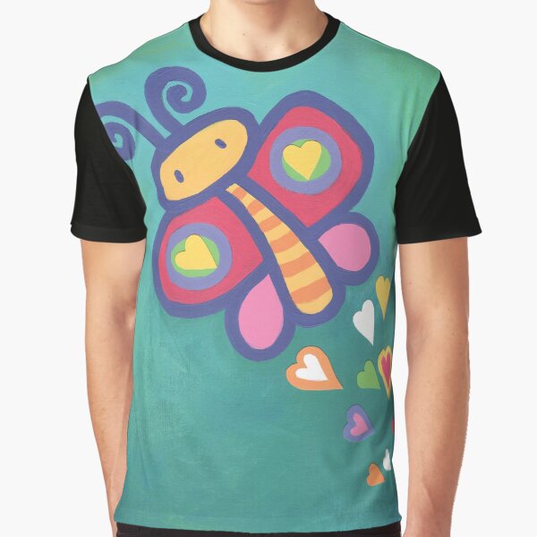 Flying Butterfly Graphic T-Shirt