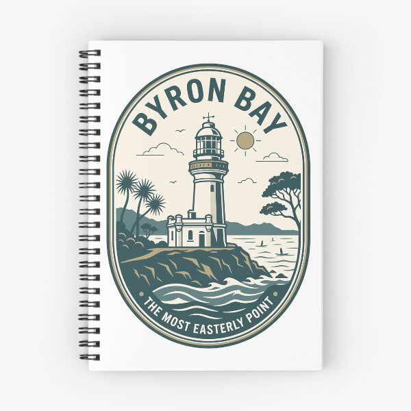 Item preview, Byron Bay Cape Byron Lighthouse Vintage Travel Badge designed and sold by k3rstman1.