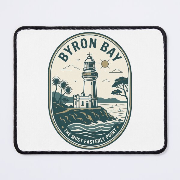 Item preview, Byron Bay Cape Byron Lighthouse Vintage Travel Badge designed and sold by k3rstman1.