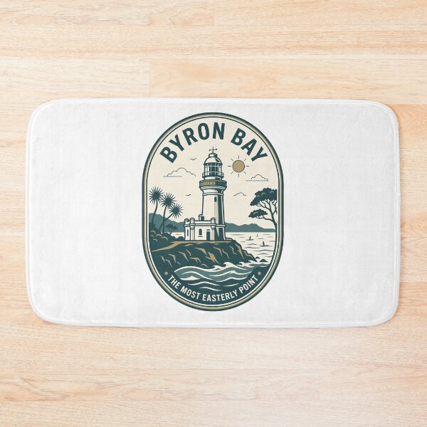 Item preview, Byron Bay Cape Byron Lighthouse Vintage Travel Badge designed and sold by k3rstman1.