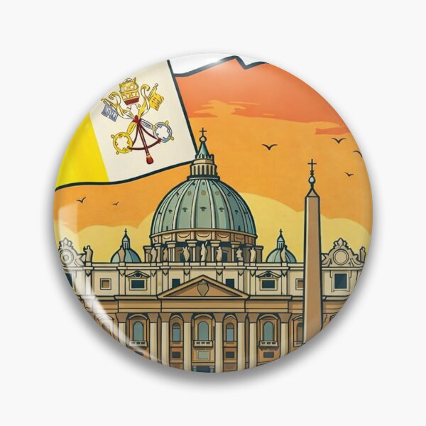 Item preview, Vatican City Flag Country Isolated Icon designed and sold by HaydenMillepied.