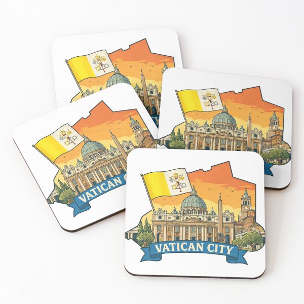 Item preview, Vatican City Flag Country Isolated Icon designed and sold by HaydenMillepied.