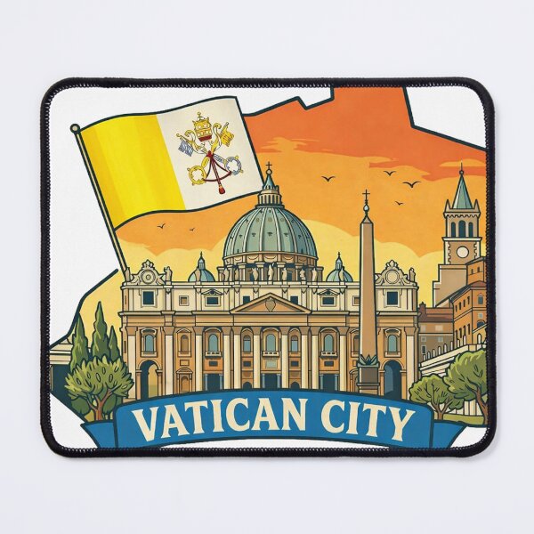 Item preview, Vatican City Flag Country Isolated Icon designed and sold by HaydenMillepied.