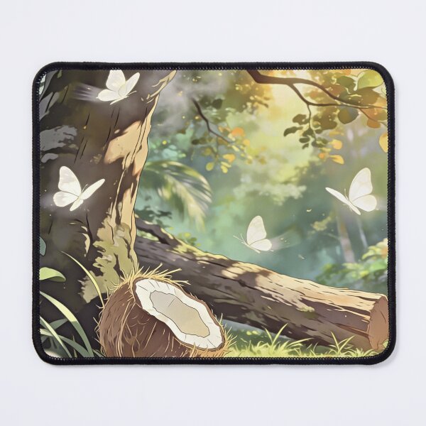 Item preview, Tropical Coconut in Enchanted Forest Magical Butterfly Art designed and sold by Hen-C-Art.