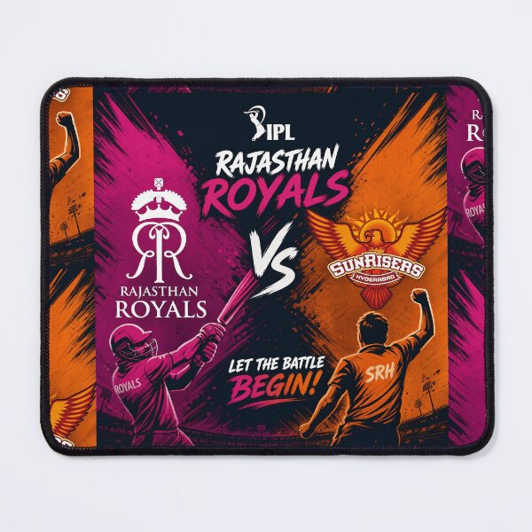 Item preview, Rajasthan Royals vs Sunrisers Hyderabad – IPL Rivalry Tee designed and sold by Crick-Art.