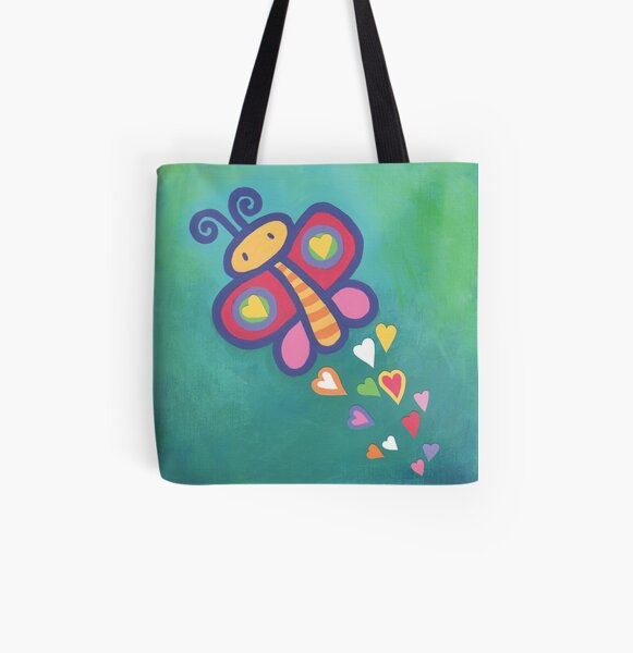 Flying Butterfly All Over Print Tote Bag
