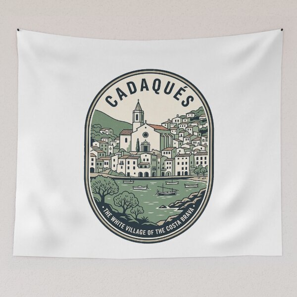 Item preview, Vintage Cadaques Spain Costa Brava White Village designed and sold by k3rstman1.