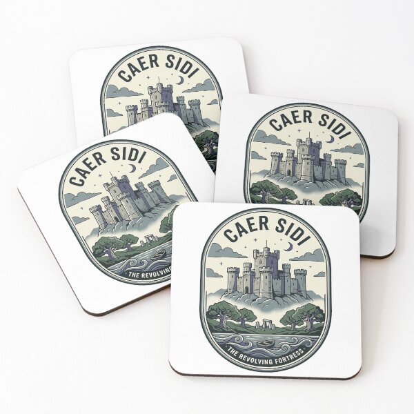 Item preview, Caer Sidi Welsh Mythology Revolving Fortress Badge designed and sold by k3rstman1.