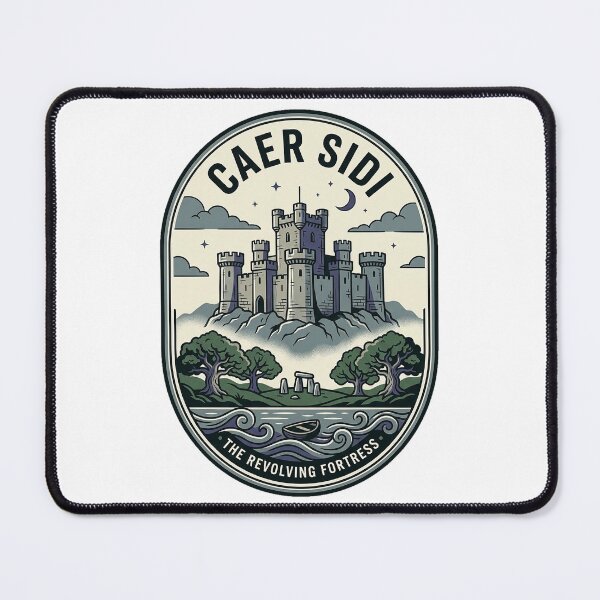 Item preview, Caer Sidi Welsh Mythology Revolving Fortress Badge designed and sold by k3rstman1.