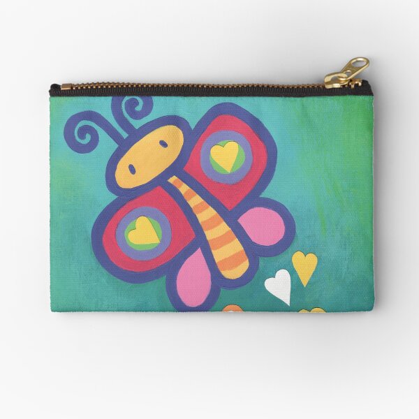Flying Butterfly Zipper Pouch