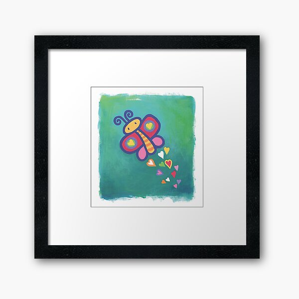 Flying Butterfly Framed Art Print