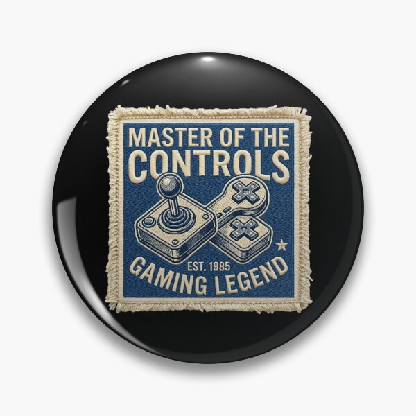 Item preview, Master of the Controls Retro Gaming Patch designed and sold by KelliesGrafix.