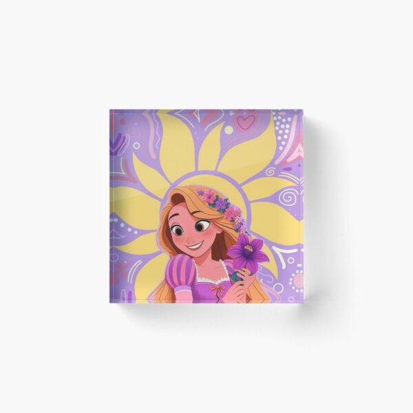 Artikelvorschau, Rapunzel-Tapete in Lila | Florale Kunst der verwickelten Prinzessin entworfen und verkauft von lilacWhim.