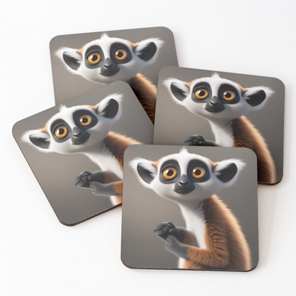 Item preview, Expressive Animated Lemur Close-Up Portrait Art designed and sold by CASASIS_MERCH.