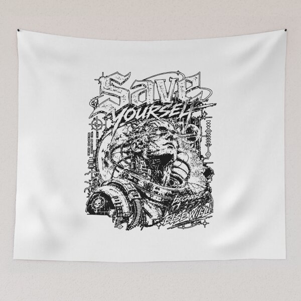 Item preview, Save Yourself Nobody Else Will Trust No One Cyber Warrior designed and sold by graphixpolash.