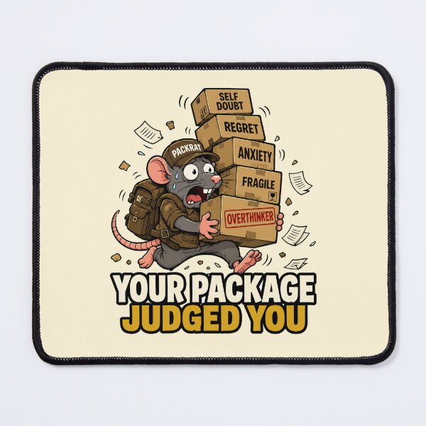 Item preview, Funny Overthinker Gift Anxious Mental Health Rat designed and sold by Gentlestate.