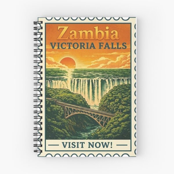 Item preview, Zambia Southern Africa Travel Retro Stamp designed and sold by HaydenMillepied.