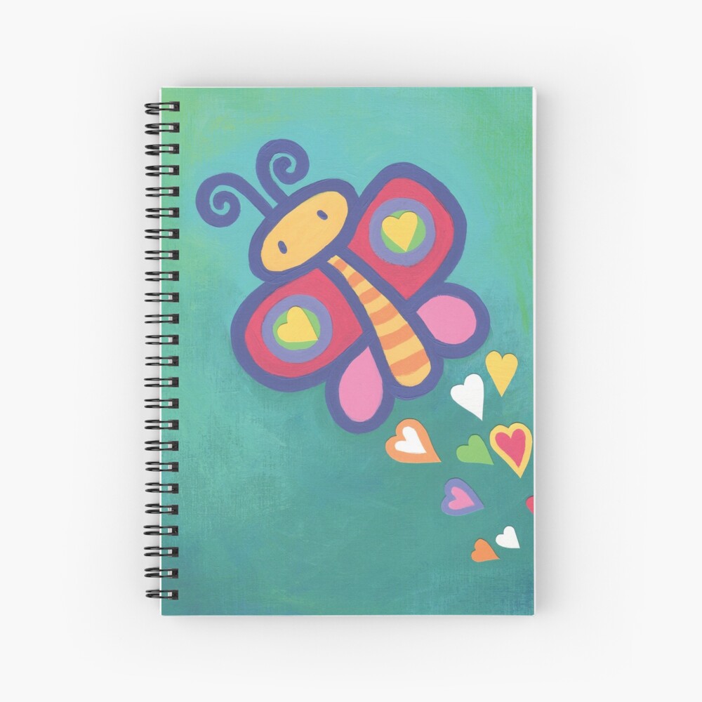 Flying Butterfly Spiral Notebook