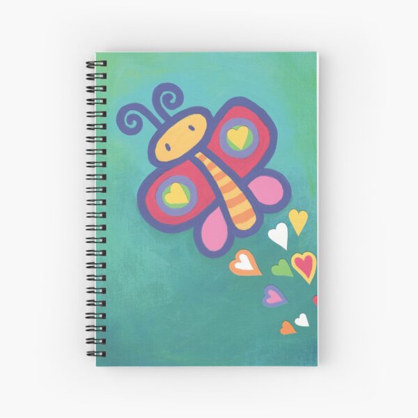 Flying Butterfly Spiral Notebook