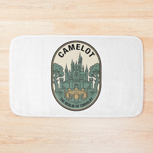 Item preview, Vintage Camelot Castle Round Table Medieval Badge designed and sold by k3rstman1.