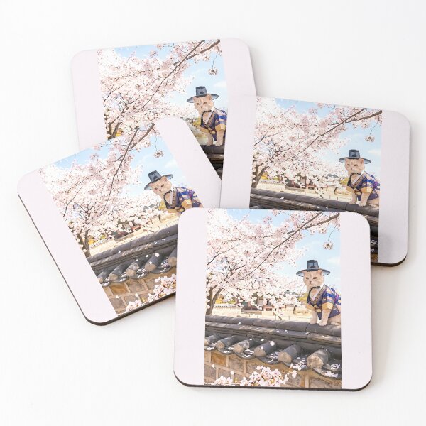 Item preview, "Royal Cat in Traditional Hanbok: Spring Palace Serenity" designed and sold by SOOstudio73.