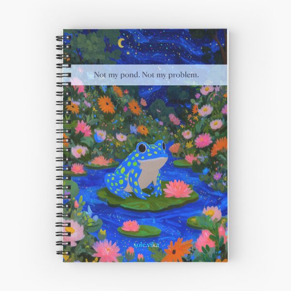 Item preview, Whimsi Frog (+ quote in English) designed and sold by sole-vika.