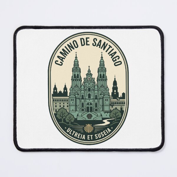Item preview, Vintage Camino de Santiago Cathedral Pilgrimage Badge designed and sold by k3rstman1.