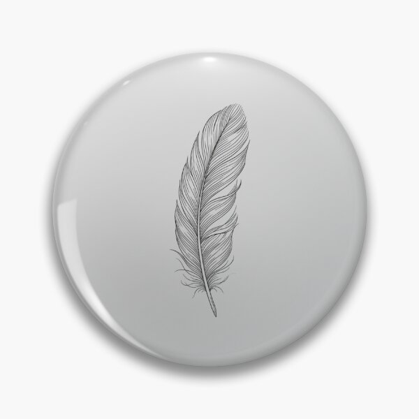 Item preview, Detailed Minimalist Feather Line Art Drawing designed and sold by Opal Aura .