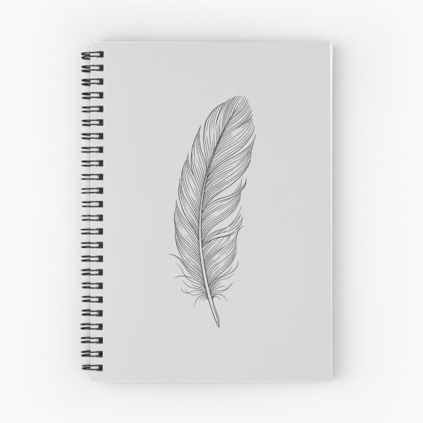 Item preview, Detailed Minimalist Feather Line Art Drawing designed and sold by Opal Aura .