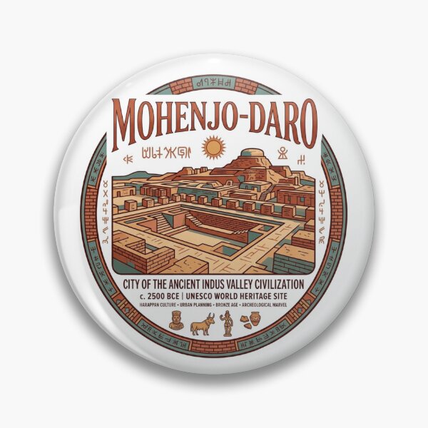 Item preview, Mohenjo-Daro Archaeology Heritage Design designed and sold by ArtsyExplorer.