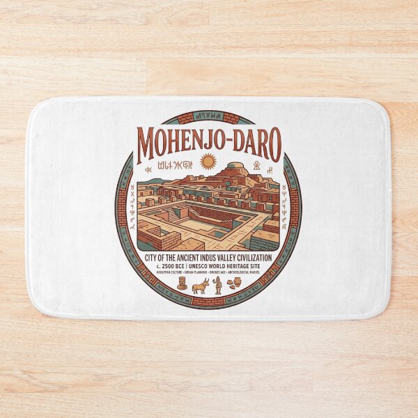 Item preview, Mohenjo-Daro Archaeology Heritage Design designed and sold by ArtsyExplorer.