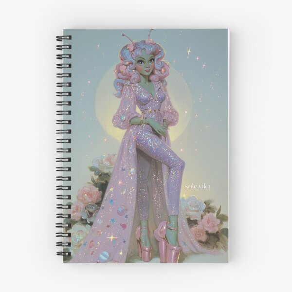 Item preview, Celestial Alien Pinup Girl - 3 designed and sold by sole-vika.
