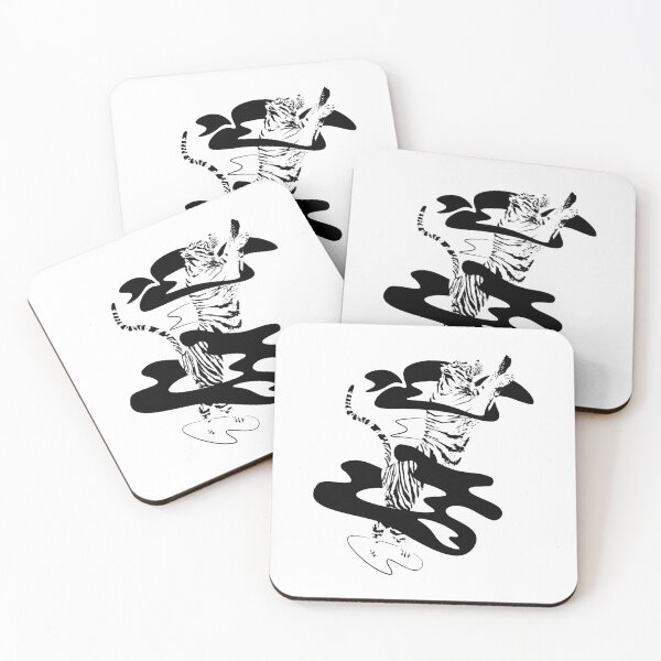 Item preview, A tiger through the smoke (black and white edition) designed and sold by Juliette Lancien.