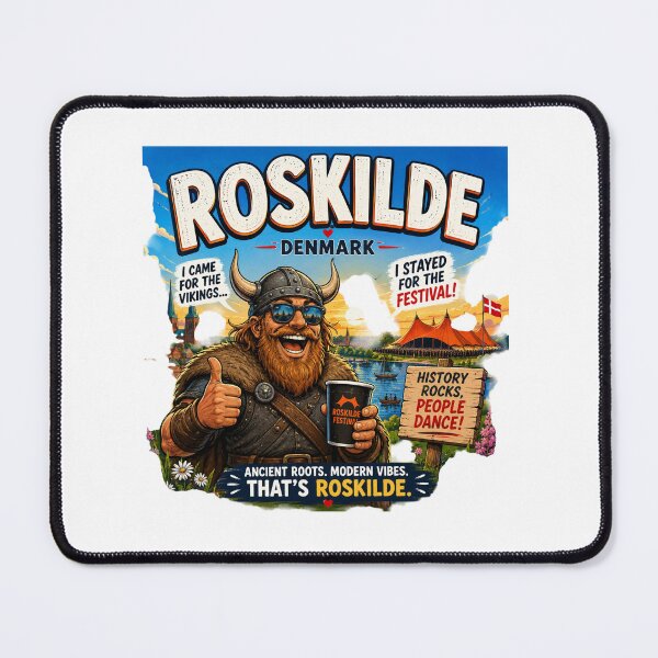 Item preview, Roskilde Denmark Viking Festival Shirt | Funny Roskilde Festival Graphic Tee | Denmark Travel Souvenir Viking Party T-Shirt designed and sold by Sushikidsntod.