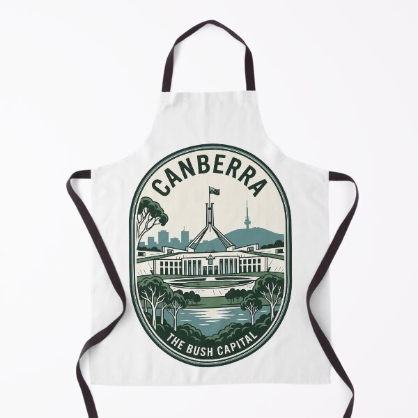 Item preview, Canberra Australia Parliament House Retro Travel Badge designed and sold by k3rstman1.