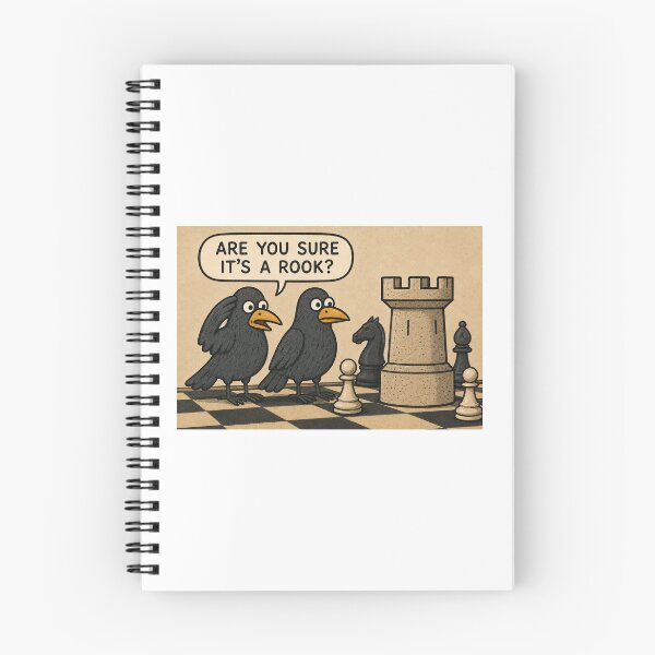 Item preview, Are You Sure It’s a Rook? – Funny Chess Cartoon designed and sold by benandfreya.